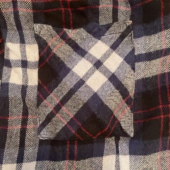 Rails Hunter button up collared long sleeve shirt womens small pink white navy - Picture 6 of 6